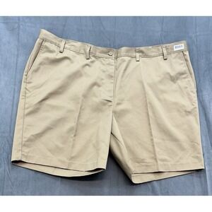 Edwards Khaki Casual Shorts Uniform Womens 26 Pockets Pleated NEW